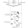 Salle de bains design moderne conduit pluie ensemble de douche